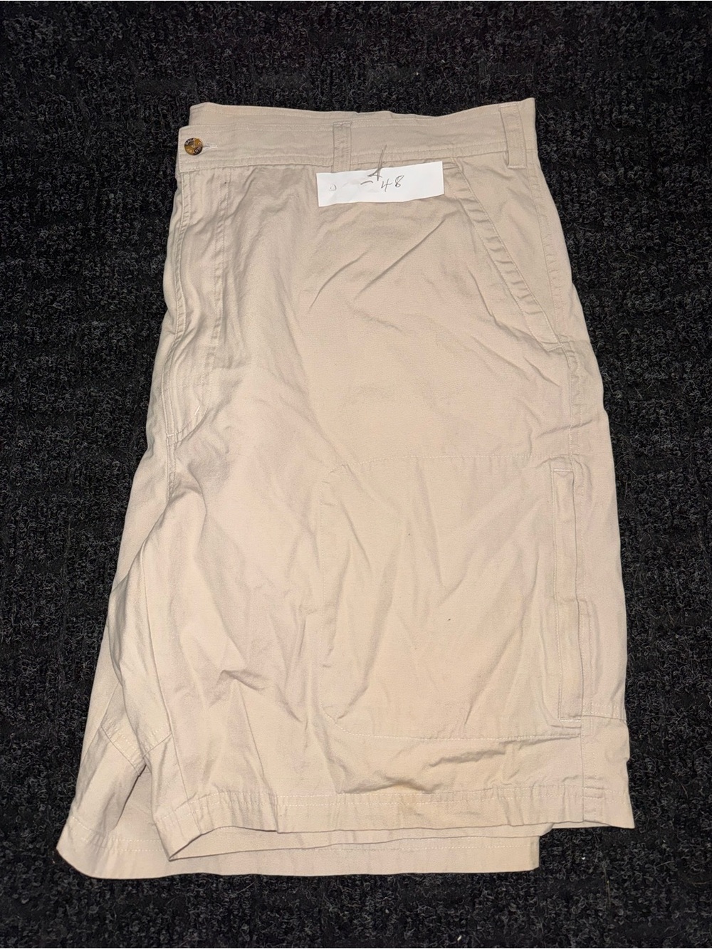 Men's Cargo Shorts in Light Tan - Casual Everyday Wear